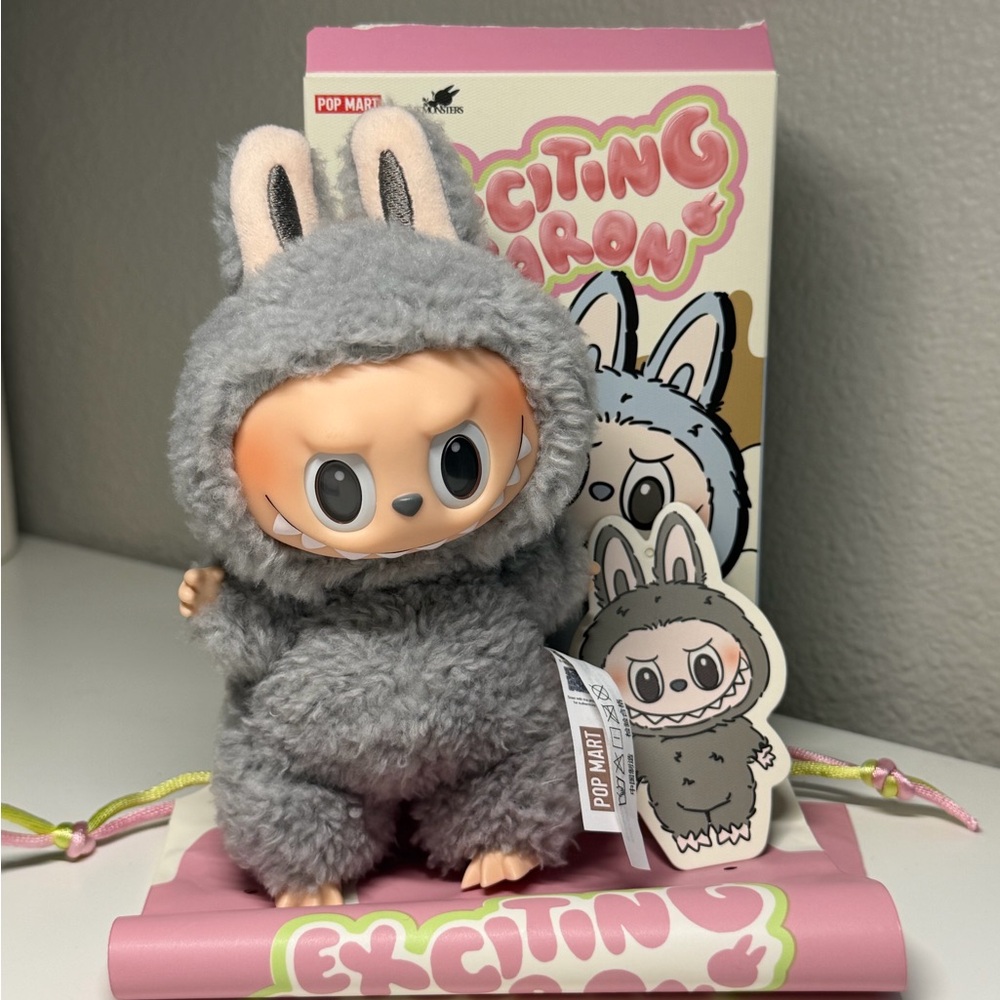 Pop Mart Plush Pendant Exciting Macaron Sesame Bean